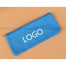 OEM Logo Stationery Zipper Canvas Pencil Case for Promotional Gift